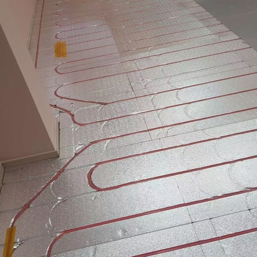 Floor heating module backfill dry aluminum foil geothermal superconducting extruded board aluminum plate template water floor installation insulation board household aluminum foil superconducting U-shaped 16 (1.2 m