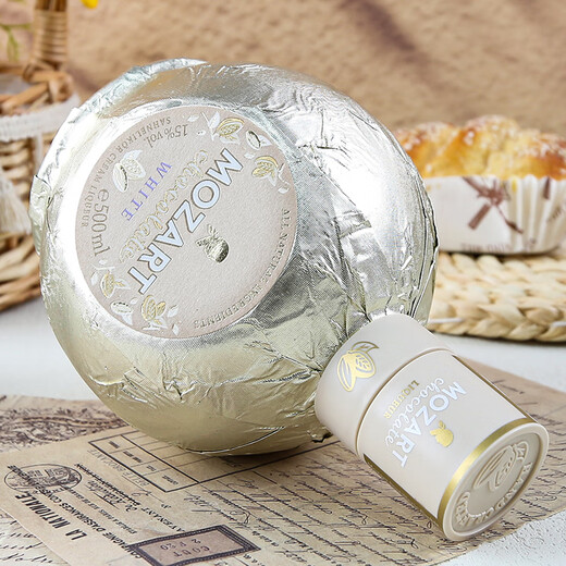 莫扎特（MOZART）【原瓶进口】奥地利巧克力奶油利口酒力娇酒洋酒微醺女士酒 香草白巧克力味500ml