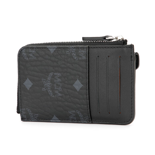 MCM Aren Mini Card Bag Reißverschluss Coin Brieftasche Zertifikat Männer und Frauen schwarz [Geschenk]