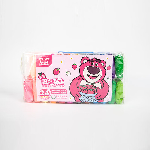 
Dile Disney genuine 24 color children's ultra-light clay environmentally friendly antibacterial and non-toxic color mud plasticine clay clay diy handmade mold pack non-stick hand CMC1002 strawberry bear