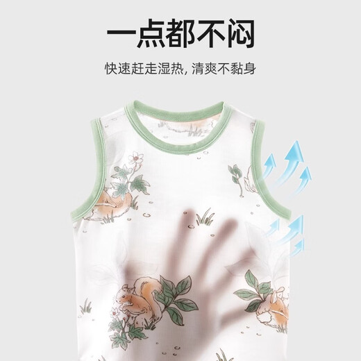 贝肽斯婴儿衣服包屁衣夏季薄款新生儿宝宝优可丝无袖背心连体哈衣