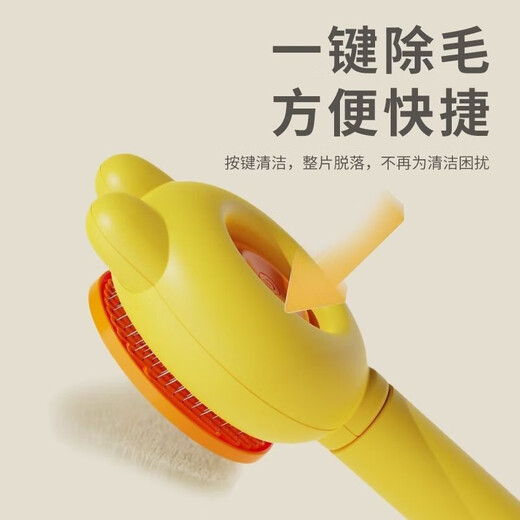 Cat comb, dog-specific de-floating needle comb, dog hair-pulling pet ragdoll, long-haired cat brush cleaning artifact, massage, blue and purple, universal one-click hair removal for cats and dogs