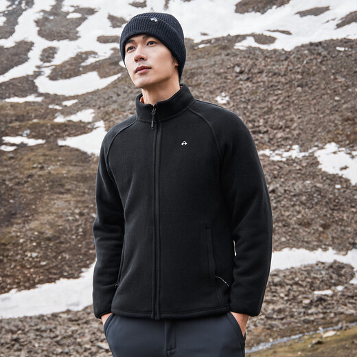 Pathfinder fleece jacket for men in autumn and winter, polar fleece jacket, thickened stand-up collar, outdoor sports hiking warm clothing