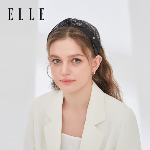 ELLE classic presbyopic patchwork headband French elegant and high-end headband high skull hairpin gift for girlfriend