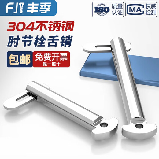 Fengji national standard 304 stainless steel toggle bolt tongue pin marine type b GB3473-83 tongue bolt M8M10M12M20mm M20*150