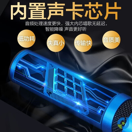 Liangyun mobile phone karaoke singing universal K brother artifact headset with microphone headset live singing bar microphone entertainment Zhaoxia red + cantilever bracket + type-C Android port