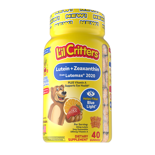 Little Bear Sugar (L'ilCritters) Ligui Blueberry Lutein Eye Protection Teen Lutein Gummy 40 Tablets Children's Anti-Blue Light 40 Country Patent Certification