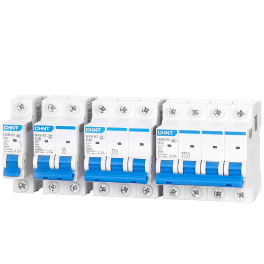 Chint D tipo DZ47 interruptor de aire NXB hogar 100A disyuntor P aire total 4 interruptor 1 trifásico 2 portón eléctrico 3A 32a 32A 2P