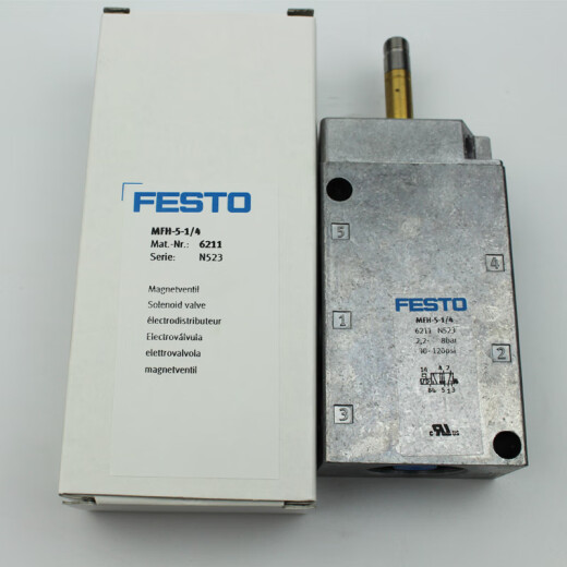 费斯托气动电磁阀MFH-3-5-1/4-1/8-S 9964 7802 6211 9982 MFH-3- MSFG-24/42-50/60线圈DC24V