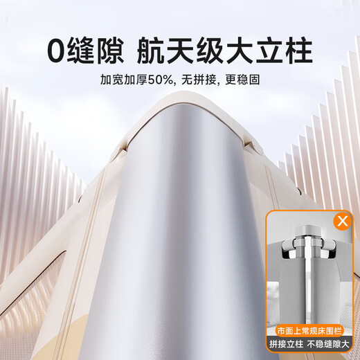 InnoTruth婴诺婴儿床围栏床上床边防掉档板宝宝防摔防护栏免打孔两面装