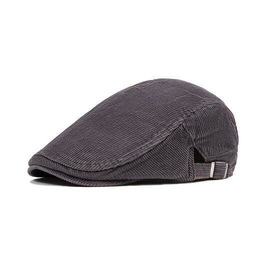 Fangchi hat men's Korean version of forward hat corduroy duck tongue painter hat men's autumn beret soft top newsboy hat burgundy adjustable