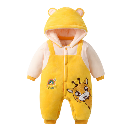 Modale Babykleidung mit verdicktem Samt im Herbst und Winter Red Neugeborenen Baby-Onesie im Jahr des Drachen Vollmond-Outing-Kleidung Winterkleidung