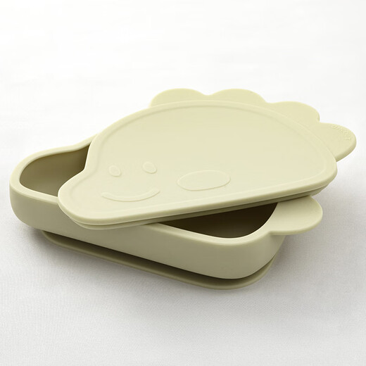 MODUI BOLS DE COUDRS supplémentaires Dinosaur Bowl Baby Tup Bol Bol avec un bol de riz en silicone de couvercle