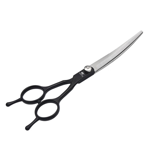 Tanizaki pet grooming scissors dog hair tool set 7-inch trimming scissors curved scissors Teddy cat and dog pet scissors #6-inch split dental scissors
