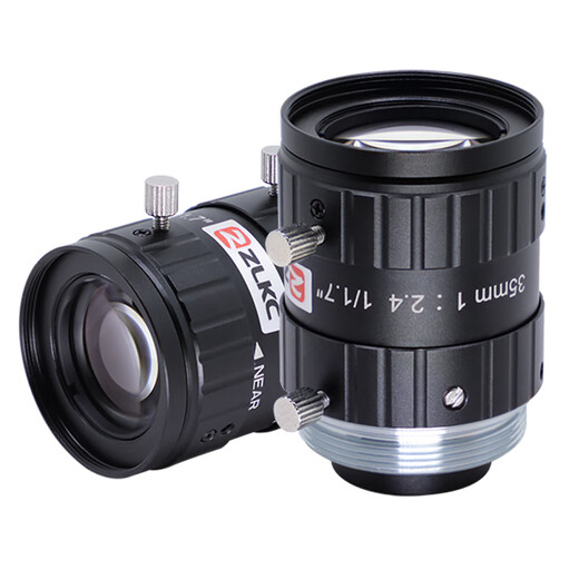 Zoomlion Science and Technology Industrial Lens 5 millions / 10 million pixels 4 6 8 12 16 75 100 mm Fixe Focus C-Port Industrial Camera Lens 35mm VM3524MP12 adapté à la caméra 1/1,7 '