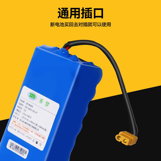 
Lingao balance bike battery 36v general power lithium battery pack 42v smart electric two-wheel parallel bike special charging battery balance bike battery with pole
