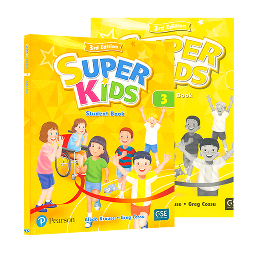 新版培生朗文少儿英语教材Super Kids第三版123456级含APP朗文新灵通少儿英语培训辅导教材 新版Super Kids3级别（书+册+APP）
