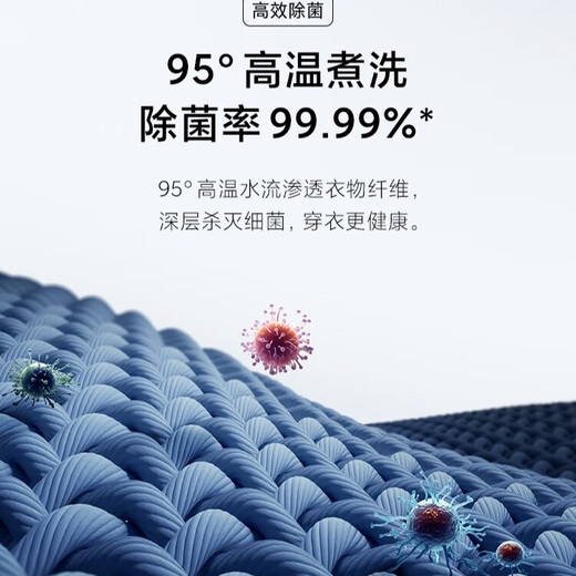 Mijia Xiaomi National Subsidy 20% 8kg drum fully automatic washing machine 495mm ultra-thin body smart washing BLDC frequency conversion motor XQG80MJ110