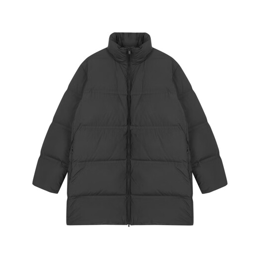 Jiangnan Buyi (jnby) [nahtlos nach unten] Der gleiche Stil wie 24 Winter Neues Produkt eigenständiger Down-Jacke für Frauen Einfacher mittlerer Länge 5oac12250 001/This Black L
