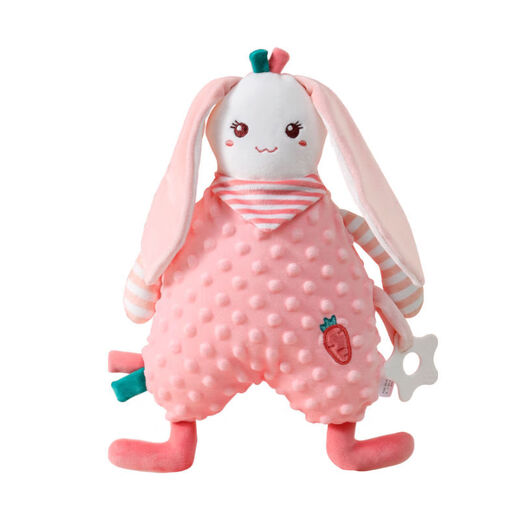 Qingye's new comfort towel baby doll baby sleep plush toy hand doll gift panda bubble comfort towel