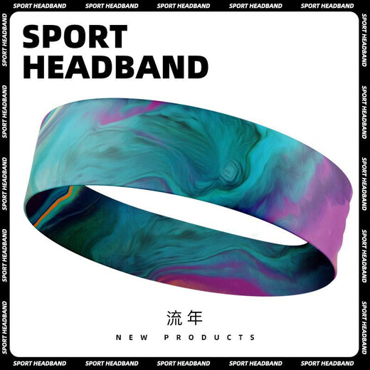 Jiaqi sports headband antiperspirant headband men's sports sweat-absorbing sweat guide bandana fitness sports women's basketball anti-sweat running