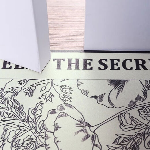 Yingzhu'er light luxury entry door floor mat, high-end feel foot mat, stain-resistant, no-wash PVC retro entry door mat, leather carpet cutting, medieval garden, curved 140X200CM, third generation texture leather