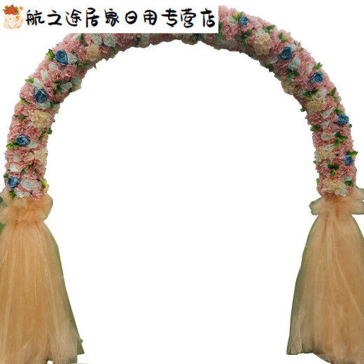 Nuevo arco de estilo europeo escena de la boda de la boda de la escena de la ventana de la apertura festival suministros de la puerta de seda de seda