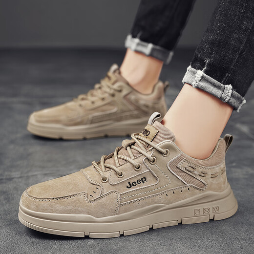 Jeep Workwear Shoes для мужчин осень и зимние новые продукты открытые повседневные кожаные туфли для мужчин для мужчин в британском стиле Удобные низкие ботинки Martin.