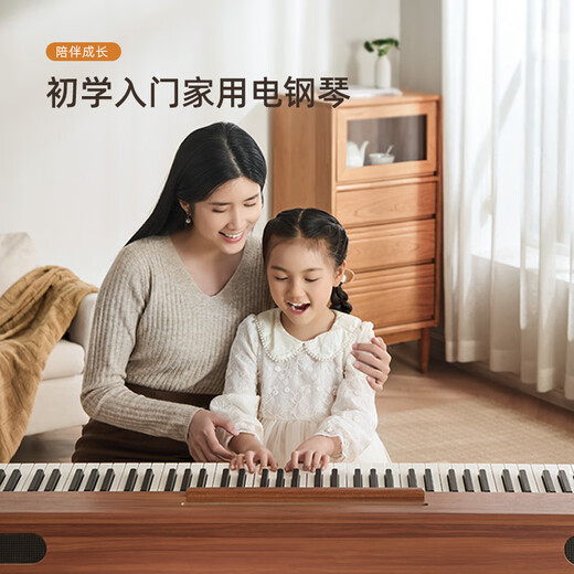 贝琪（Betsy）B351电钢琴88键重锤成人儿童电子钢琴家用练习初学者专业考级钢琴 B351-重力度88键木纹黑+圆腿琴架