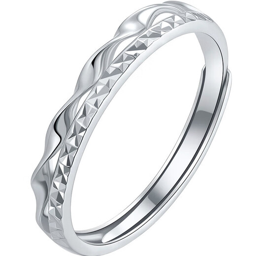 Liuguifu Jewelry Platinum Ring Möbius Band PT950 Platinum Living Platinum Ring PT0100039 2.1g