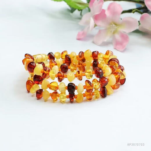 AIHUPO Shenzhen Songgang amber beeswax Russian amber beeswax baby necklace amber beeswax sleep aid teething necklace