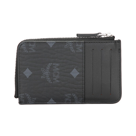 MCM Aren Mini Card Bag Reißverschluss Coin Brieftasche Zertifikat Männer und Frauen schwarz [Geschenk]