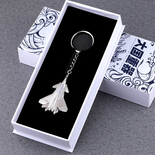 LAAZEE Zhuhai Air Show J-20 J-16 badge commémoratif en alliage de zinc porte-clés combattant petit pendentif cadeau transport 20 huile K J-20