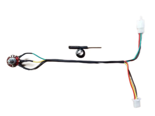 Electric vehicle motorcycle speed limiter for the elderly, three-wheel delivery electric vehicle, national standard speed reduction, modified speed limit adjustment knob, black plug with dial, waterproof model 1 pc