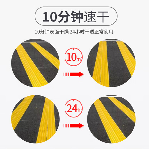 
Bocili/BOTNY parking space line paint, floor marking paint, road road landmark marking mark self-spraying yellow 700g Model: B-2156 1 bottle