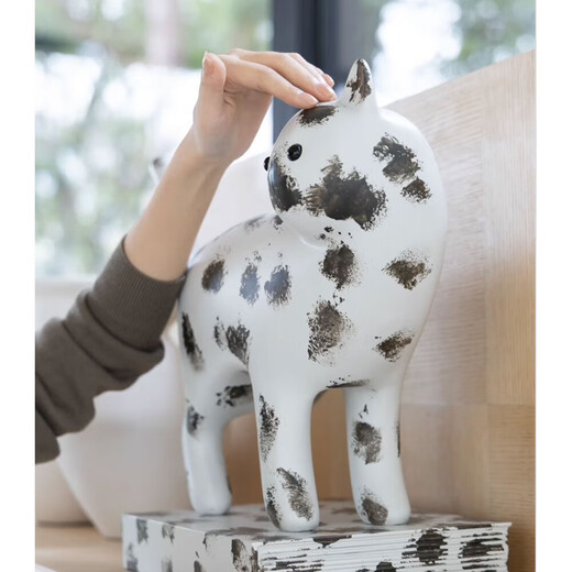 
Ruonai Inspiredby: Di@r gray and blue leopard cat ornaments porch study living room fashionable people artistic ornaments [Dior leopard cat]