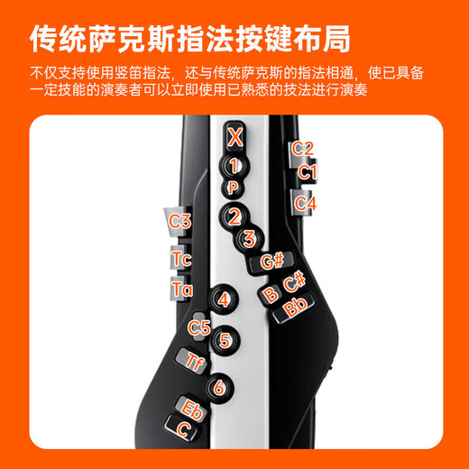 
Roland (Roland) AE20 electric hair tube electronic saxophone blow tube adult elderly electronic tube blowing instrument + piano bag + battery