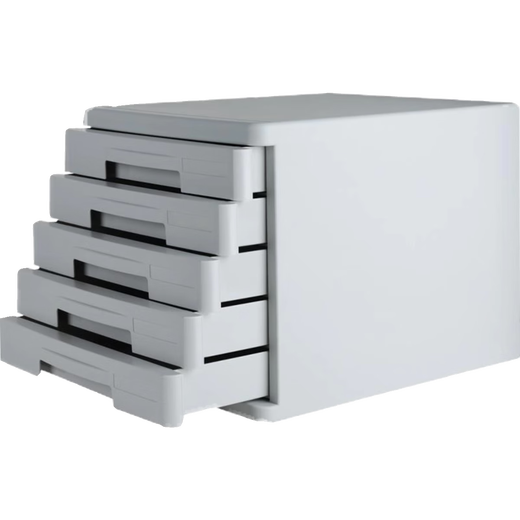 Desktop-Dateischrank A4 Layered Data Cabinet Transparent Schubladen Typ Multi-Layer-Dateispeicherbox 9794-4-Layer-Sperrblatt