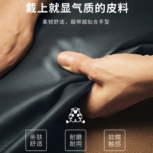 Colorful genuine leather gloves for women in autumn and winter, warm plus velvet sheepskin gloves for women, cycling, driving, motorcycles, leisure gifts for girlfriends