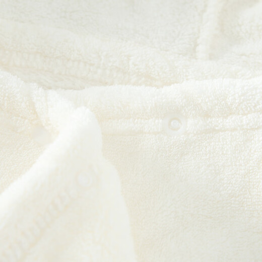 Tongtai baby bathrobe newborn wearable towel male and female baby bath towel children's bath hooded absorbent cloak off-white 80*125cm