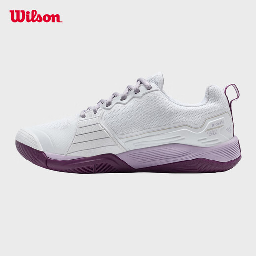 威尔胜（Wilson）女款RUSH PRO 4.5稳定系列运动训练专业竞赛网球鞋 【白色/紫色】WRS335510 37 -US 6.5