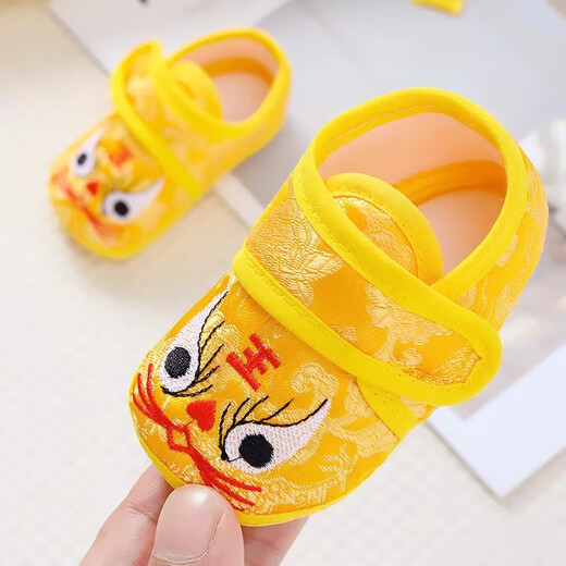 New baby cloth shoes, tiger toe toddler shoes for 100 days, one-year-old boy and girl, tiger toe shoes, spring and autumn sandals, learn to walk, red tiger toe shoes [size 13]