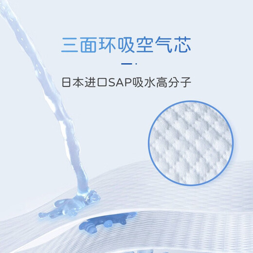 Yongfukang soft and breathable adult pull-up pants M120 pieces, hip circumference 60-100cm, elderly maternity underwear type diapers