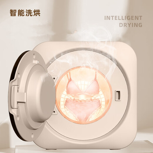 LOYK Mini lavadora alemana totalmente automática, lavadora de ropa interior con tambor, lavadora de calcetines pequeños de doble propósito montada en la pared, lavado y secado de ropa interior, tambor todo en uno para bebé, madre y bebé, modelo montado en la pared