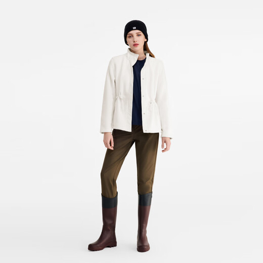 
AIGLE Aigao Fleece Clothes POLARTEC Thickened Warm Windproof Fleece Clothes Women Pink White AZ653 36 (160/84A)
