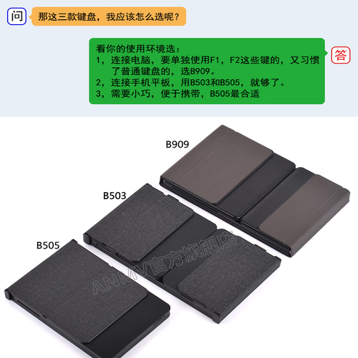 
ANMV Bluetooth folding keyboard portable full-size office wireless mouse set ipad tablet MateXT mobile phone Mac laptop digital key touch [B909 full-size digital model] Bluetooth keyboard + Bluetooth mouse