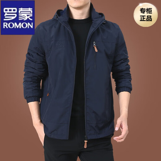 
ROMON high-end charge jacket men spring and autumn men outdoor American three-windbreak jacket men men autumn sports jacket black 9898 plus velvet 3XL