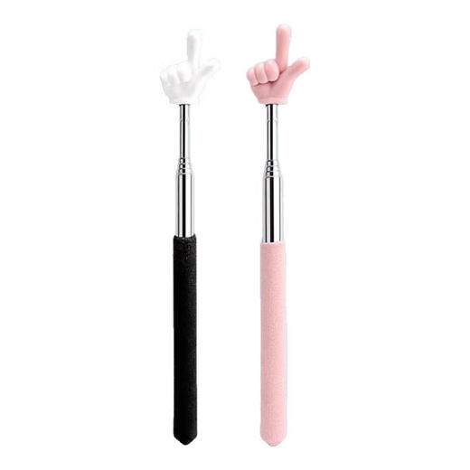 Children's jewelry set, baton pointer, finger reading stick, children's reading telescopic finger stick, teacher jewelry, two fingers, Macaron - blue, bulk