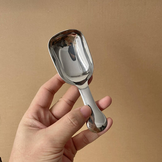 RSRDDY304 stainless steel thickened short-handled teaspoon, mini small spoon, coffee measuring spoon, tea spoon, tea shovel, scoop, spoon, glossy tea spoon, 1 pack