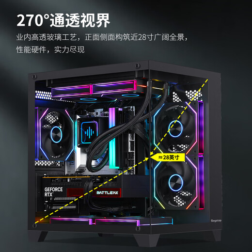 Colorful Core i5 12400F/13400F14600KF Barebone Sea View Room High-end DIY Assembly Desktop without Graphics Card Configuration Three i512600KF/512G/16G Barebone Host without Graphics Card